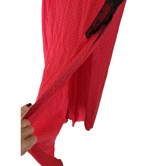 Y2K Vanity Fair M Slip Dress Lingerie Satin Lace Coquette Whimsigoth- Rare - Picture 4 of 8